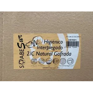 HIGIENICO INTERPLEGADO NATURAL 11X20 6400U
