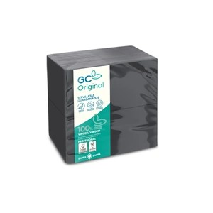 Servilletas punta&punta de color negro 100% celulosa virgen