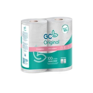 Rollos de papel higiénicos domésticos 100% de celulosa virgen