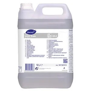 Desincrustante ácido para eliminar depósitos de cal de los equipos y utensilios de la cocina.