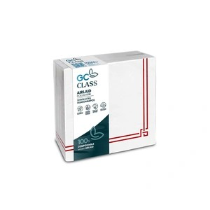 Airlaid 100% Compostable con caja de carton reciclado, tintas 100% compostables