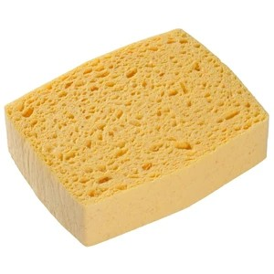 Esponja húmeda de celulosa fabricada a partir de pasta de madera, de lino y de algodón.100% Vegetal.