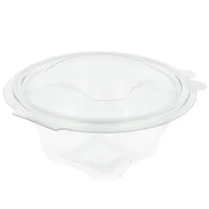 ENSALADERA BISAGRA RPET REDONDA 1000ML 50U