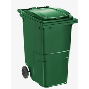 CONTENEDOR  BASURA CON RUEDAS VERDE 360L