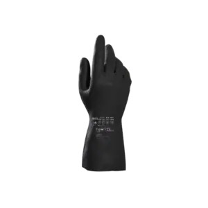 Guante de neopreno y látex natural. Flocado