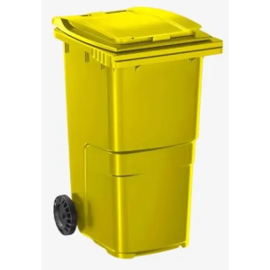 CONTENEDOR 240L.AMARILLO CON RUEDAS