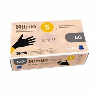 Guante Desechable Nitrilo G.Touch Negro 3,5 Gr