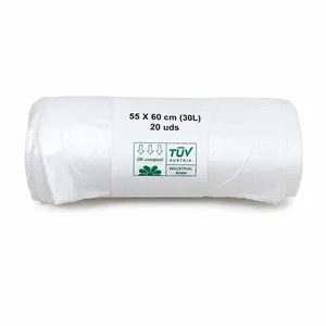 B BASURA COMPOSTABLE  NATURAL 55X60 20U C900