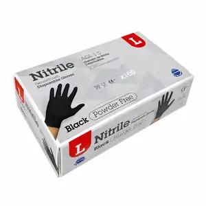 Guante Desechable Nitrilo G.Touch Negro 3,5 Gr