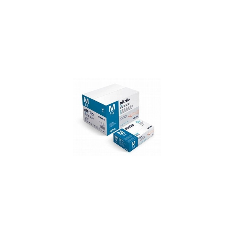 GUANTES NITRILO AZUL EXTRALARGO XL 100U