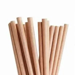 CAÑA CARTON KRAFT RECTA 6X20CMS 100U C10000