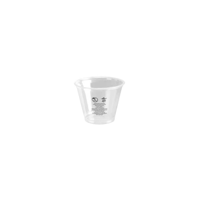 VASO PET TRANSPARENTE Ø92MM 266ML 50U