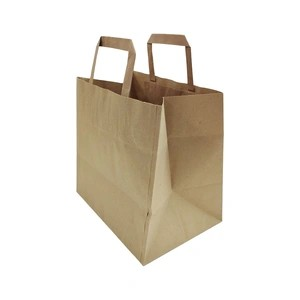 BOLSA PAPEL ASA PLANA KRAFT 26+18X25CM 250U