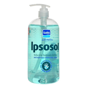 Solución hidroalcohólica para la desinfección de manos.