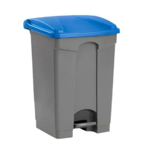 PAPELERA PEDAL 60L. GRIS