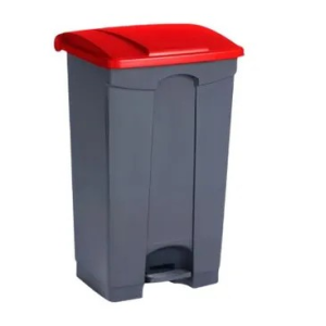 PAPELERA CON PEDAL 87L. GRIS