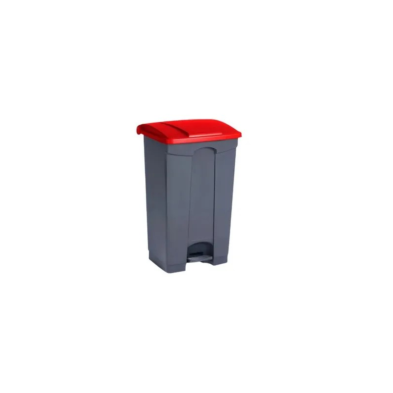 PAPELERA CON PEDAL 87L. GRIS