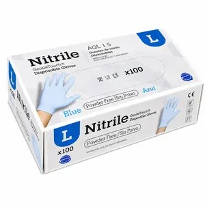 GUANTES NITRILO AZUL T-L 3,5GR 100U