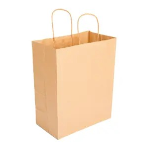 BOLSAS SOS CON ASAS 80 G/M2 26+14x32 CM NATURAL KRAFT