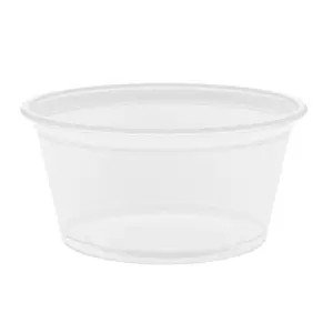 PEQUEÑAS TARRINAS MICROONDABLES 60 ML Ø6,2x3,2 CM TRANSPARENTE PP