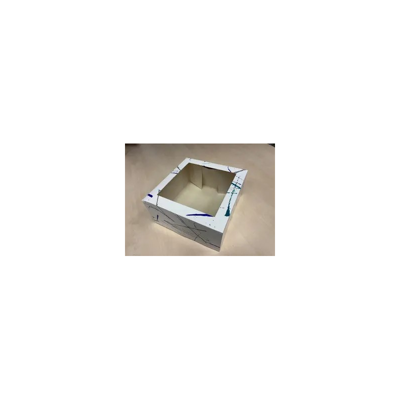 CAJA PASTELERIA CON VENTANA 24X24X12CM 50U