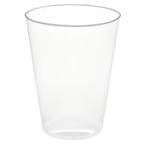 VASOS INYECTADOS 200 ML Ø 4,2/3,2x5,2 CM TRANSPARENTE CRISTAL PS
