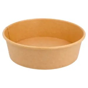 ENSALADERAS 500 ML - 16,7 oz 300 + 18 PE G/M2 Ø15/12,8x4,5 CM NATURAL KRAFT