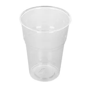 VASOS COMPOSTABLES 400 ML Ø 8,5x11,2 CM TRANSPARENTE PLA