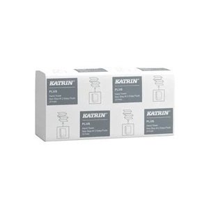 Katrin Plus Toallas plegadas Z-pliegue Non Stop M EasyFlush 160 hojas, Handy Pack
