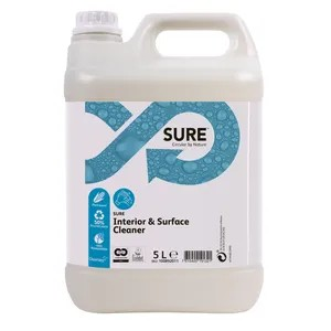 Detergente limpiador para interiores y superficies.