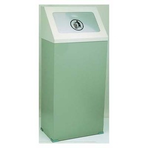 PAPELERA BASCULANTE TAPA INOX 100X45X29