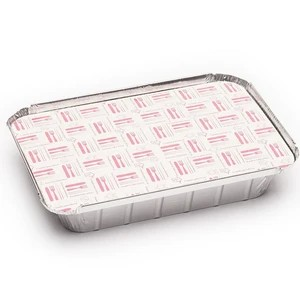 TAPA ENVASE ALUMINIO RECTANGULAR 980CC 100U