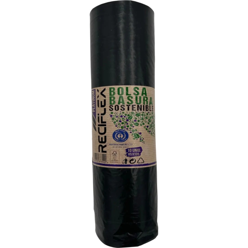 B BASURA 85X105 NEGRA PLATINUM RECIFLEX 10U C240
