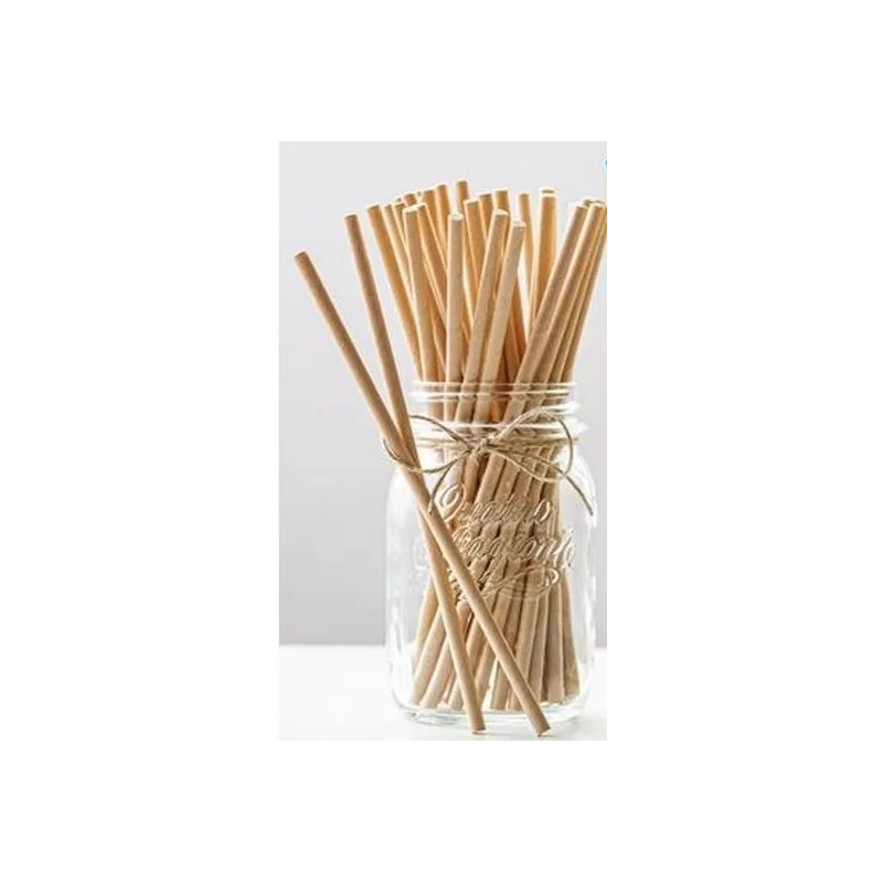 CAÑITAS FIBRAS VEGETALES 6X150 MM 500U