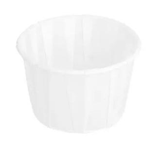TARRINAS PAPEL PLISADO PFAS FREE 60 ML (2 oz) 80 G/M2 Ø5,5/3,9x3,5 CM BLANCO PERG. ANTIGRASAS