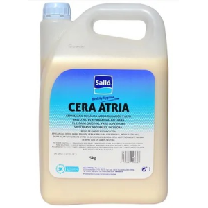 Cera barniz metálica larga duración y alto brillo. No es resbaladiza. Incolora.