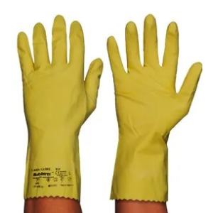 GUANTE LATEX FLOCADO VLX1 AMARILLO T/G