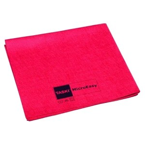 TASKI MicroEasy 5unid - 38 x 37 cm - Rojo - Bayeta de microfibra versátil y ligera