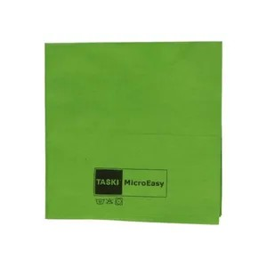 TASKI MicroEasy 5unid - 38 x 37 cm - Verde - Bayeta de microfibra versátil y ligera