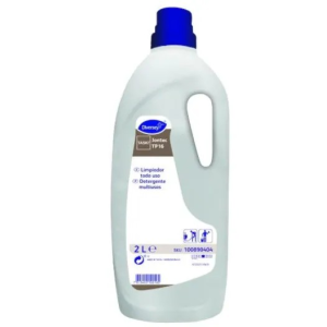 Limpiador multiusos de uso diario en base alcohol, no deja velos, superficies duras resistes al agua
