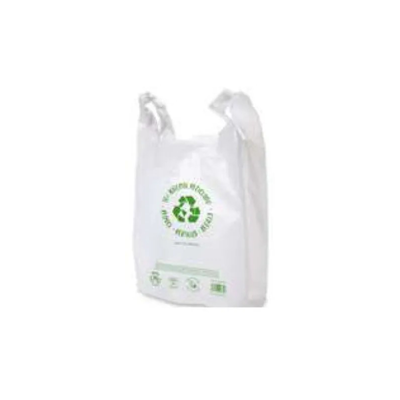 BOLSA CAMISETA 50-70% RECICLADA G-200 30X40 100U