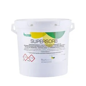 Arena superabsorbente de fluidos en forma de desodorizante biotecnológico